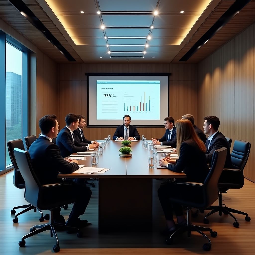 Sesión de trabajo del equipo directivo